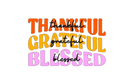 Thankful Blessed Thanksgiving DTF ready to press iron on transfer for clothing t-shirts and hoodies