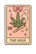 The High Tarot Card DTF ready to press iron on transfer for clothing t-shirts and hoodies