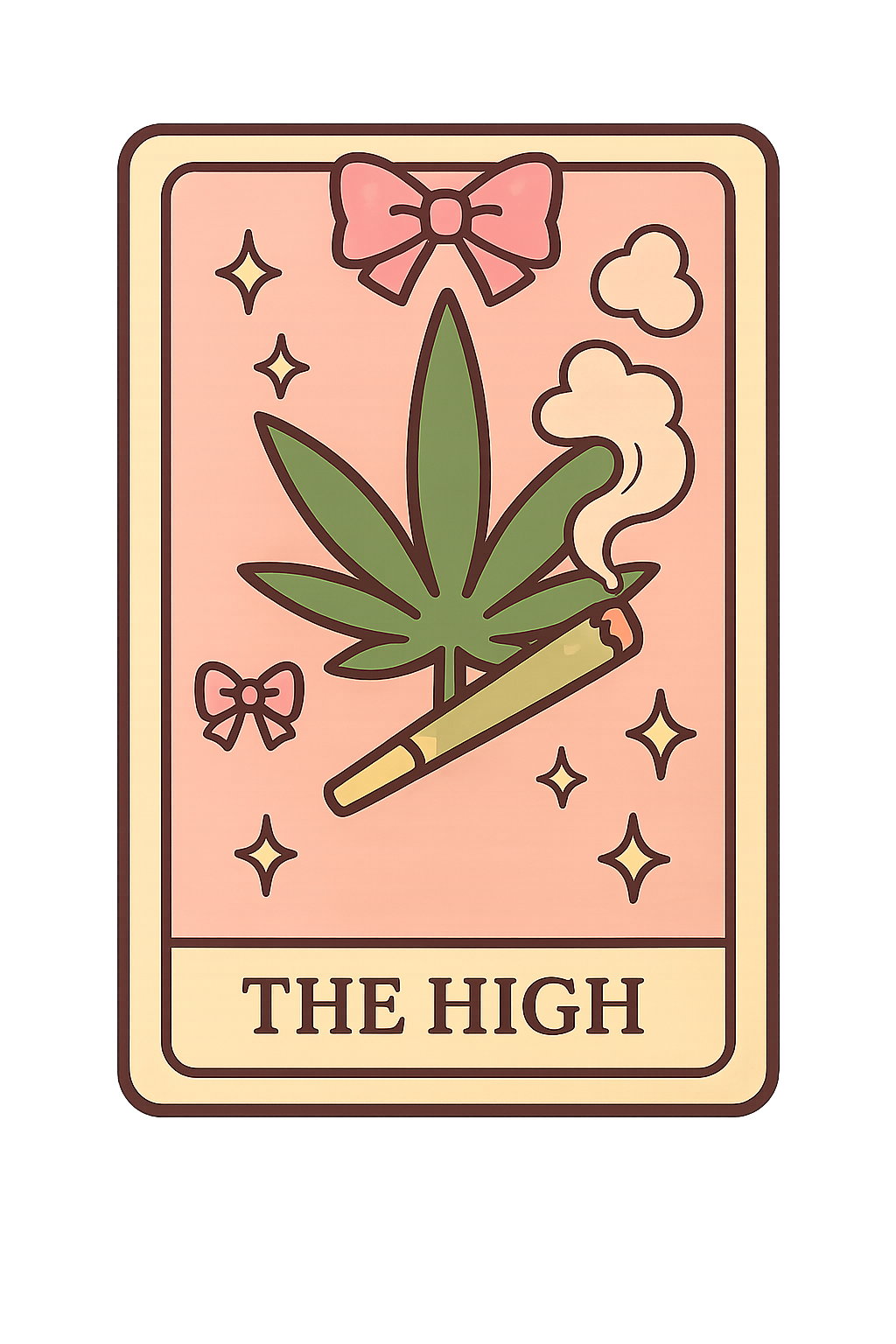The High Tarot Card DTF ready to press iron on transfer for clothing t-shirts and hoodies