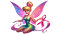 Breast Cancer Awareness Tinker Bell DTF ready to press iron on transfer for clothing t-shirts and hoodies