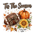 Tis the Season Fall Football DTF ready to press iron on transfer for clothing t-shirts and hoodies