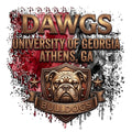 University of Georgia DAWGS DTF ready to press iron on transfer for clothing t-shirts and hoodies