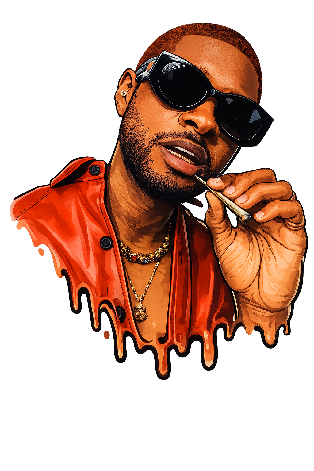 Usher Raymond Drip DTF iron on transfer for clothing t-shirts etc concert ready