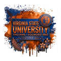 Virginia State University Trojans DTF ready to press iron on transfer for clothing t-shirts and hoodies