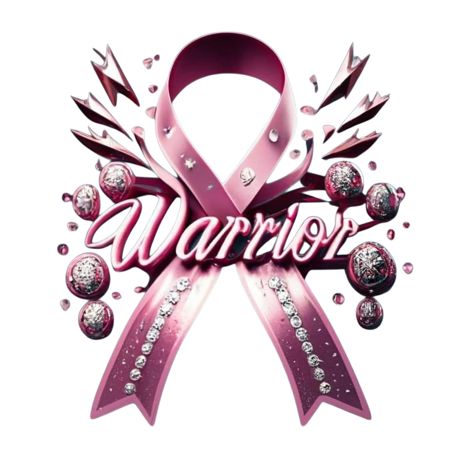 Warrior Breast Cancer Awareness DTF ready to press iron on transfer for clothing t-shirts and hoodies