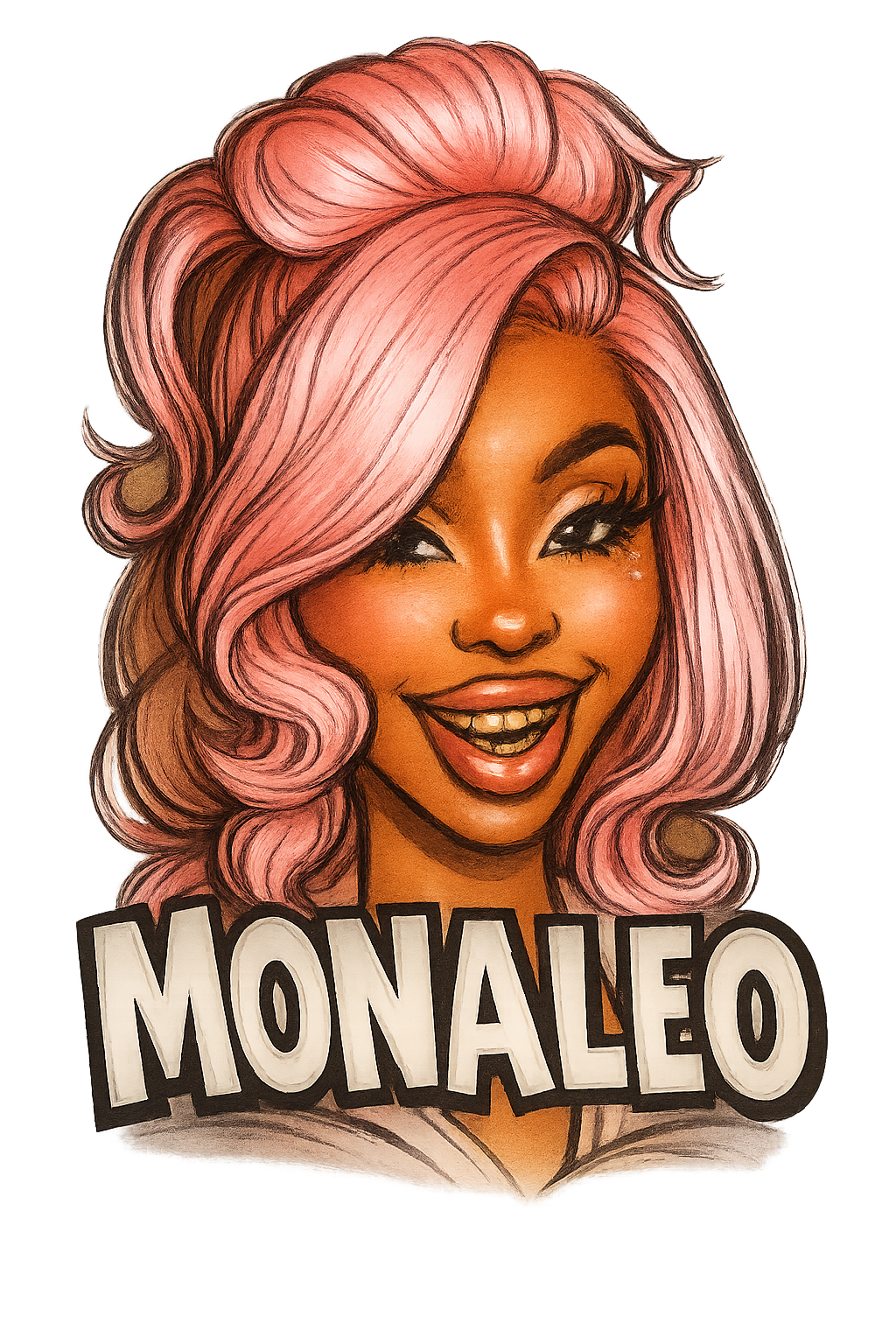 MonaLeo Drawing DTF iron on transfer for clothing t-shirts etc concert ready