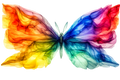 Butterfly Watercolors DTF ready to press iron on transfer for clothing t-shirts and hoodies