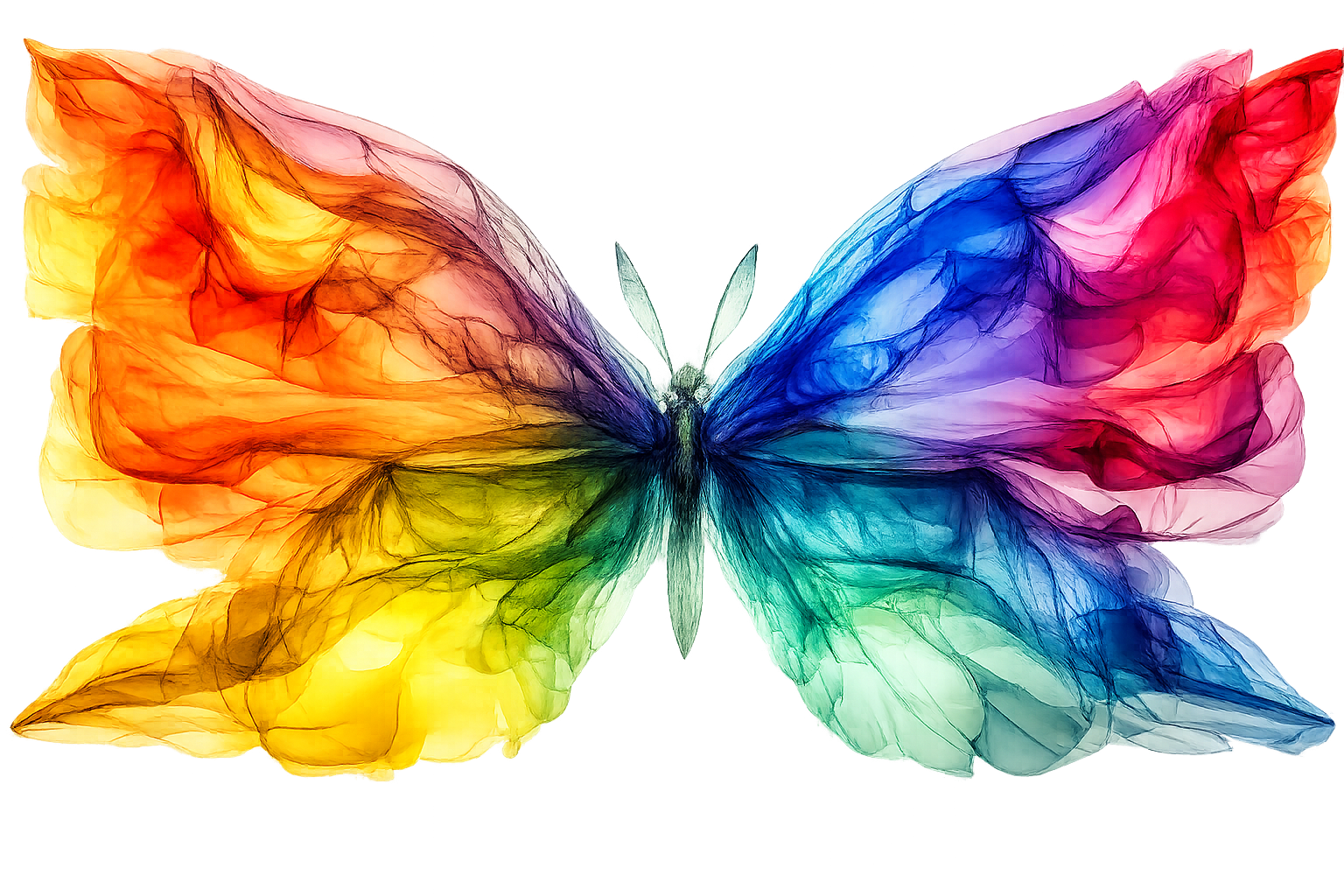 Butterfly Watercolors DTF ready to press iron on transfer for clothing t-shirts and hoodies