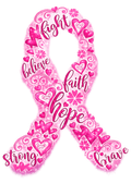 Breast Cancer Awareness DTF ready to press iron on transfer for clothing t-shirts and hoodies