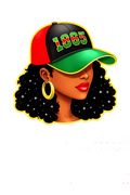 Juneteenth 1865 Black Woman with Curly Hair DTF ready to press iron on transfer for clothing t-shirts and hoodies