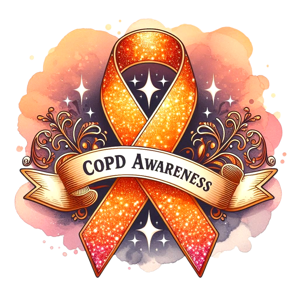 C.O.P.D Awareness DTF ready to press iron on transfer for clothing t-shirts and hoodies
