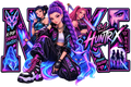 Nike Demon Huntrix Demon Hunters DTF ready to press iron on transfer for clothing t-shirts and hoodies