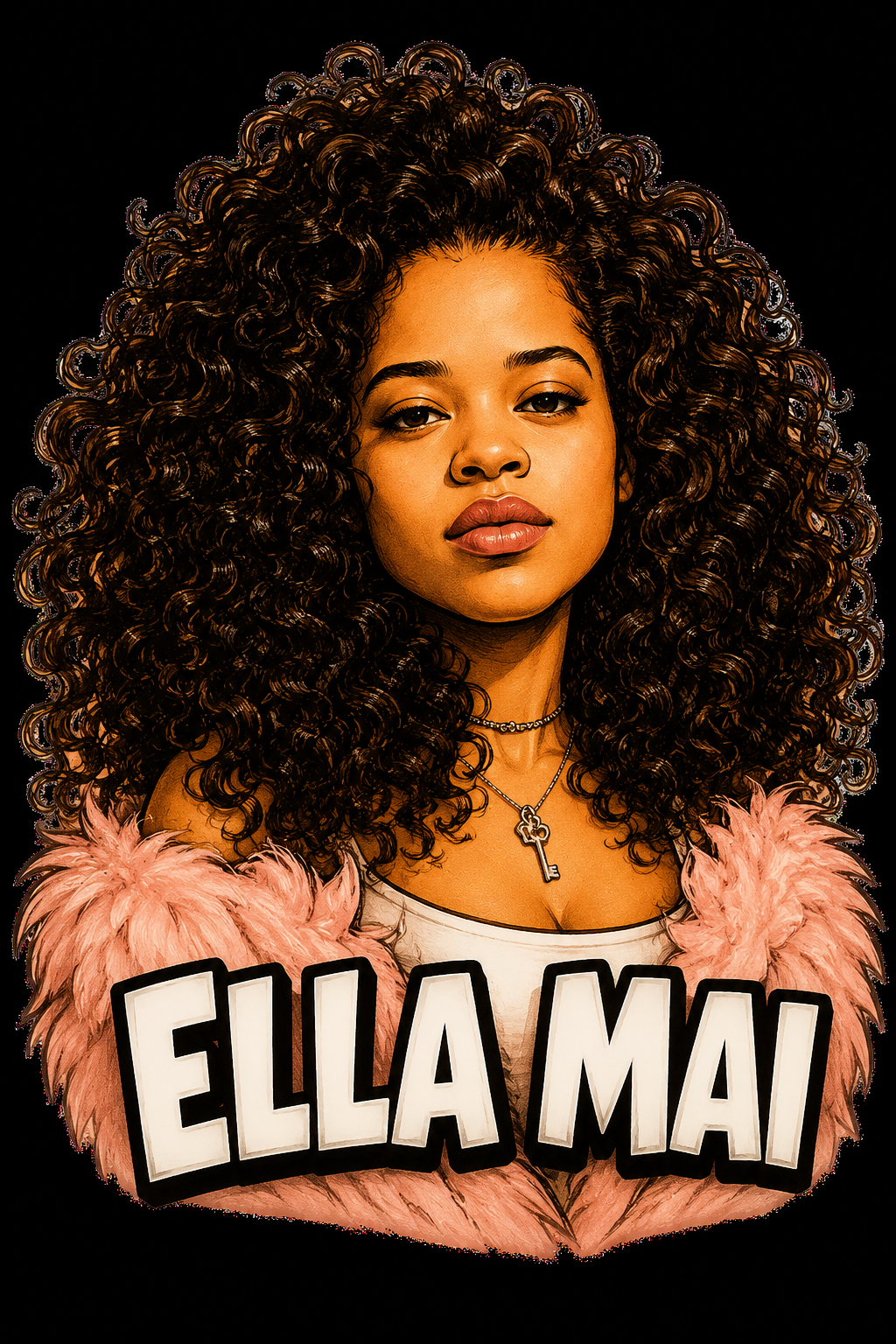 Ella Mai concert DTF Ready to press iron on transfer for clothing t-shirts and hoodies
