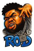Rod Wave Drawing DTF iron on transfer for clothing t-shirts etc concert ready