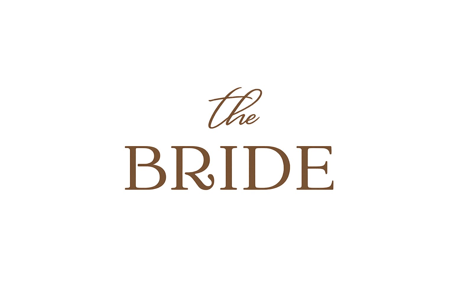 The Bride DTF iron on transfer for clothing t-shirts etc weddings bridal party